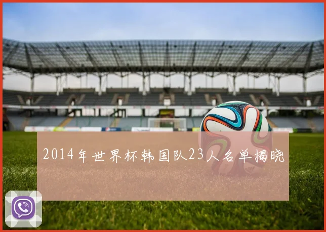 2014年世界杯韩国队23人名单揭晓